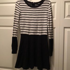 Striped sweater dress